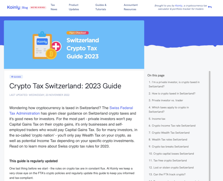 Swiss Tax Guide